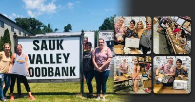 VeriFacts volunteers with Sauk Valley Foodbank